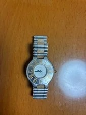 Cartier Must 21 Quartz White Dial Silver Band Accessories 2