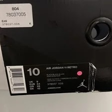 Size 10M/ Air Jordan 11 Cap and Gown 378037-005/ Good Condition W/ Box 2