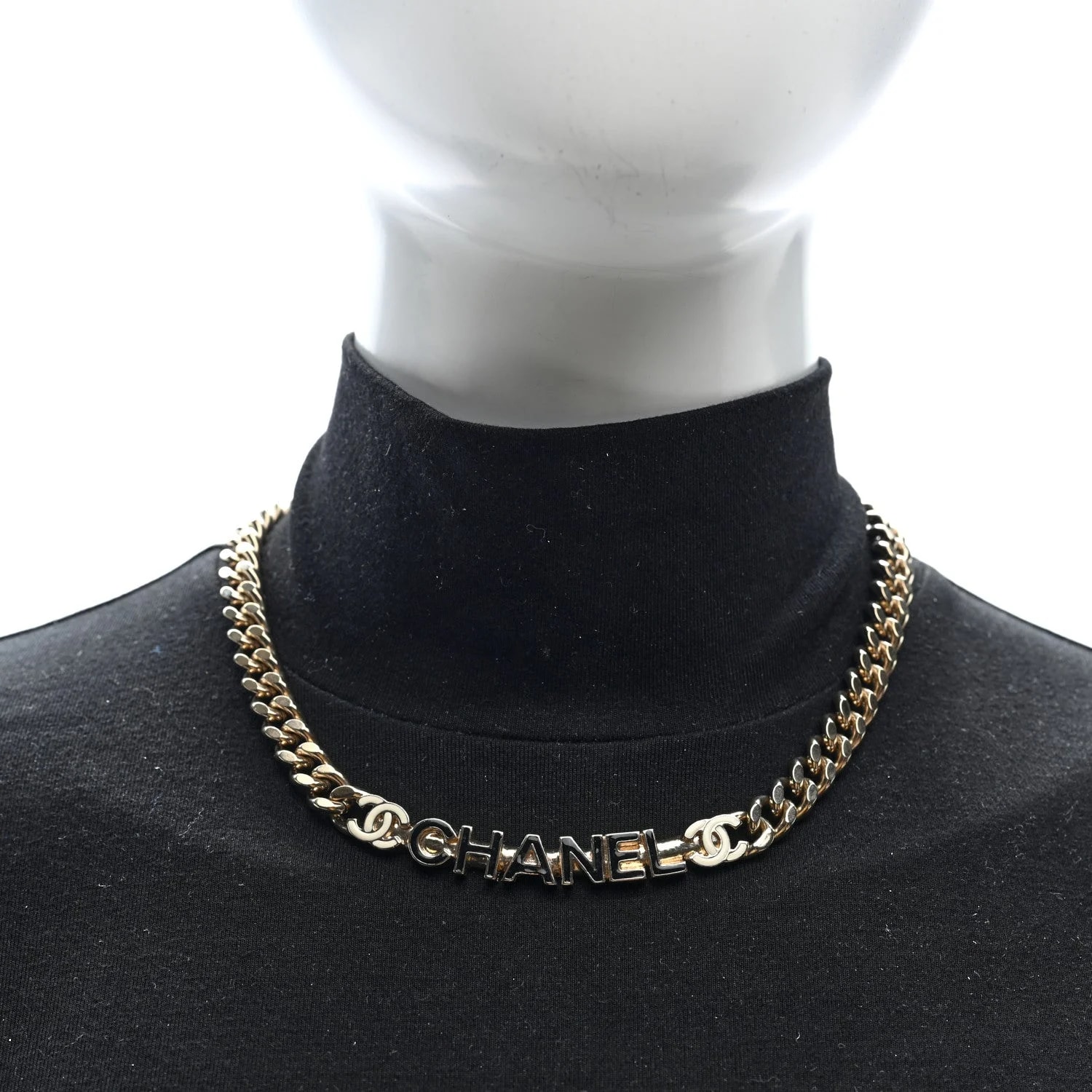 Enamel Metal Logo Choker 3