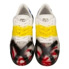 Dolce & Gabbana DG Logo Graffiti Low-Top NEW Roma 3