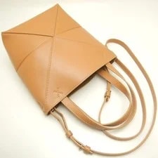 Loewe Puzzle Fold Mini A657V25X01 Shiny Calf Warm Desert 25 3