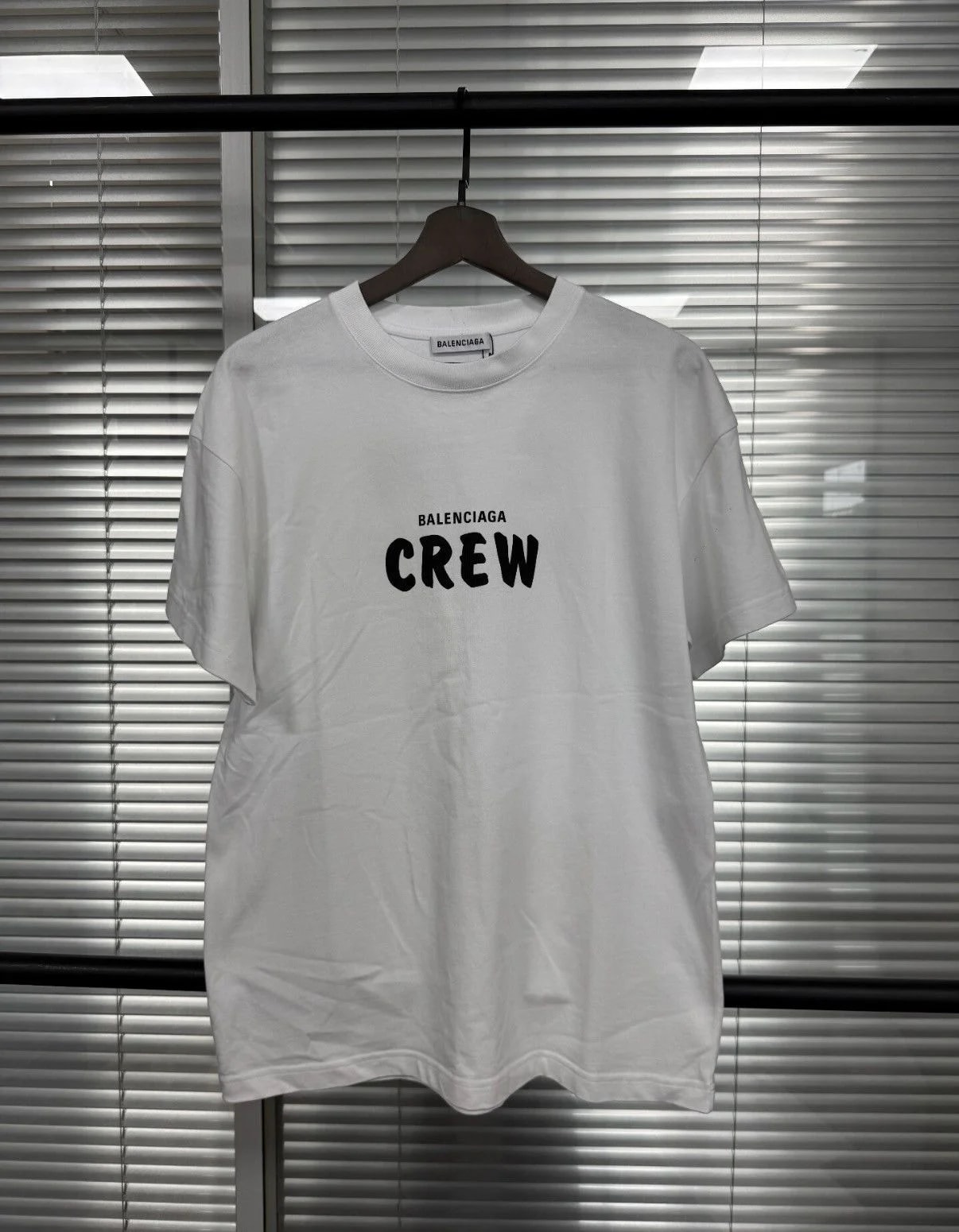 Balenciaga — Balenciaga Crew Letter Print Logo Crew Neck T-shirt J66 — streetwear — resale