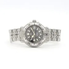 TAG Heuer 6000 Series Professional WH1112 K1 Date 200m Water Resistant Gray SS 4