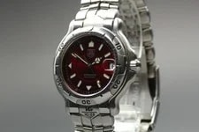 【】! ! TAG Heure WH1118 6000 SS Wine RED From Japan 2