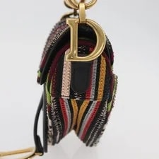 Christian Dior Saddle Beads Auth 181922SM 4
