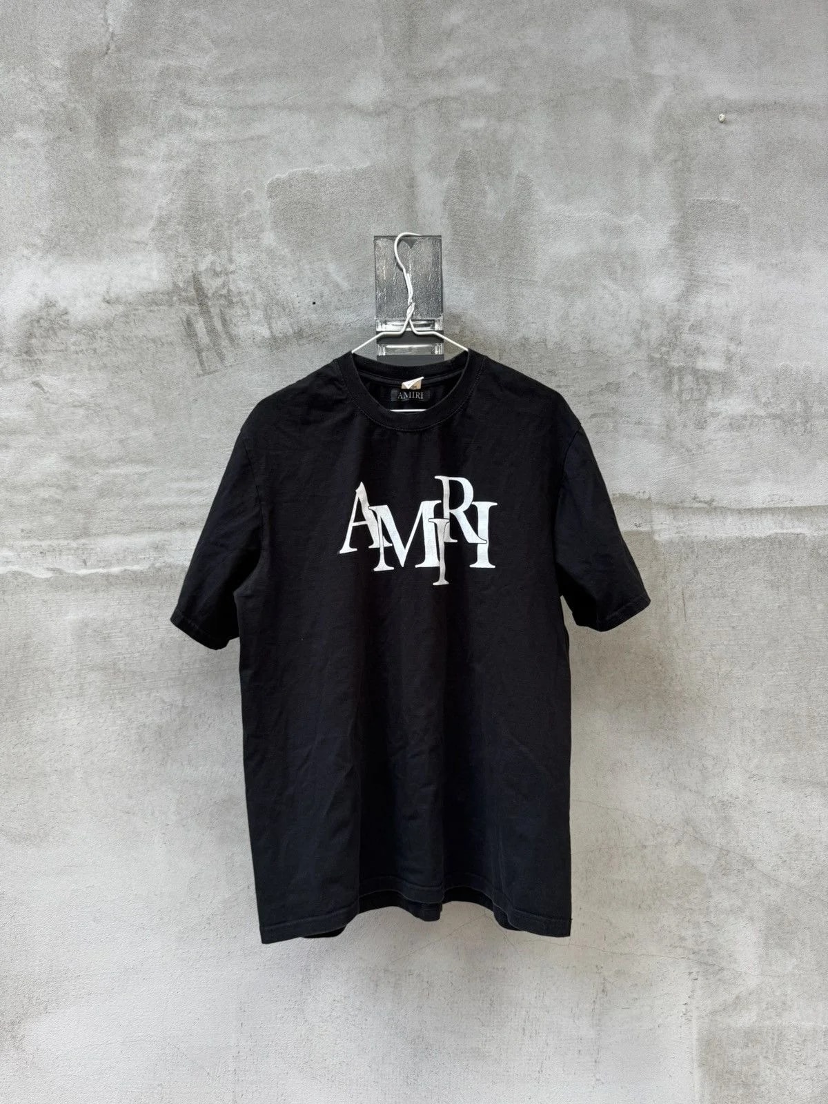 Amiri Tee Shirt Rap Spellout Big Logo — streetwear — resale