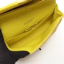 Chanel Matelasse W Flap Fabric r0_0626 3