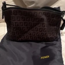 Fendi — Fendi Monogram Small Zip W/ Strap & Dust — Handbag — resale