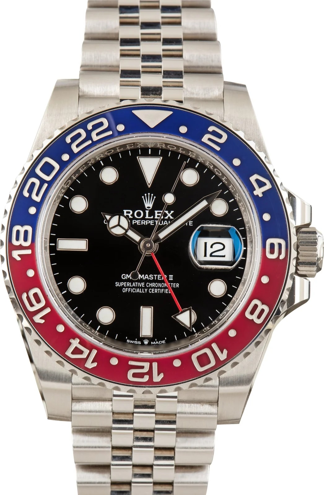 Rolex — Rolex GMT-Master II Ref 126710BLRO Red & Blue Pepsi Jubilee Band — Watch — resale
