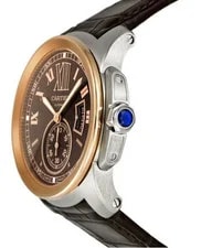 Cartier Carlibre 42mm de #3389 #W7100051 Chocolate Dial 18k Rose Gold & Steel 2