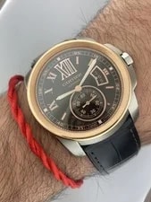 Cartier Carlibre 42mm de #3389 #W7100051 Chocolate Dial 18k Rose Gold & Steel 3