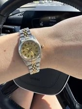 Rolex — Rolex Lady Oyster Perpetual Gold & Steel Champagne Dial 26mm 6719 — Watch — resale
