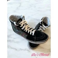 Vans Off the Wall High Tops ’s 10 8.5 & Colorful Skate Shoes 3