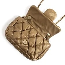 Chanel Bubble Quilt Matelass W Chain 2Way Flap Crossbody L 2