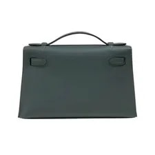 Hermes Kelly Pochette K Stamp Veil Mangrove Hardware #OK146 2