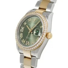 Rolex Datejust 126283RBR 36mm Stainless Steel Green #WW505 2