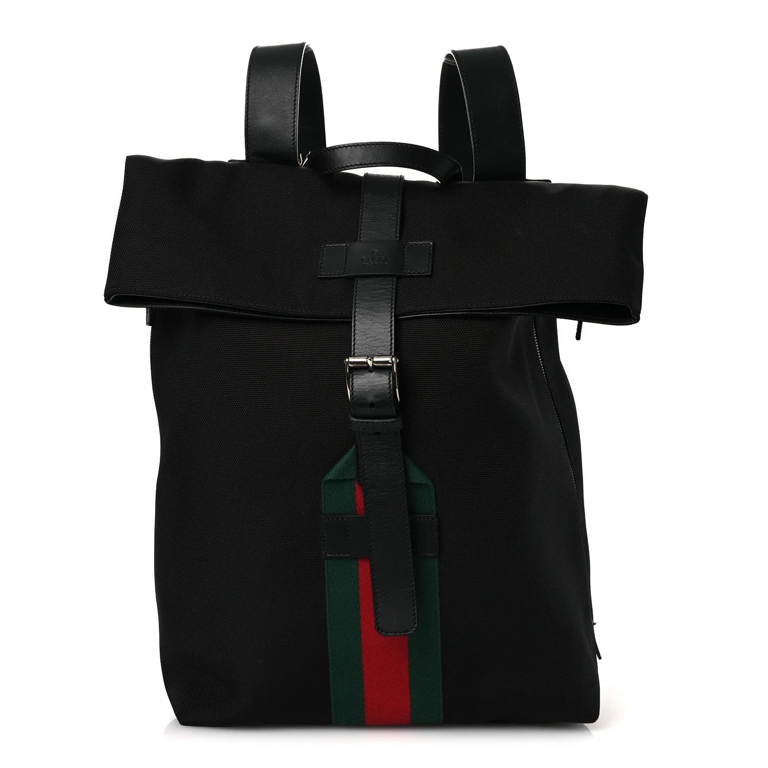 Gucci — Techno Web Single Buckle Backpack — Handbag — resale
