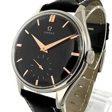 0% Tariffs Swiss Omega 2505 Jumbo 38MM Manual Wind Solid ST Steel Gents 2