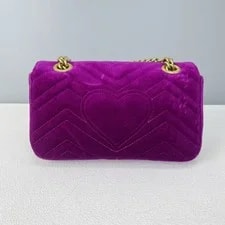 Gucci GG Marmont Small Feather Bow Flap Chain 4