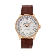 Breitling — Breitling Navitimer Rose Gold Auto 35mm MOP Diamond Strap R17395211A1P2 — Watch — resale