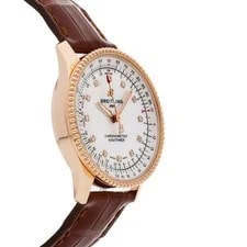 Breitling Navitimer Rose Gold Auto 35mm MOP Diamond Strap R17395211A1P2 3