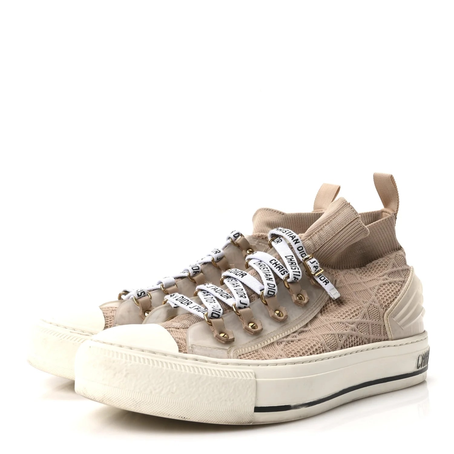 Technical Walk'n High Top Sneakers 38.5 Nude 4