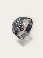Omega Black Seamaster Diver 300M Steel and Rubber Strap 148428639 [P] 2