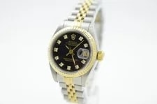 Rolex Datejust 26mm 69173 Black Diamond Dial - Jubilee - 1995 B&P 2