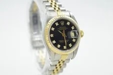 Rolex Datejust 26mm 69173 Black Diamond Dial - Jubilee - 1995 B&P 3