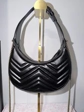 Gucci GG Marmont Half Moon Mini Auth 2
