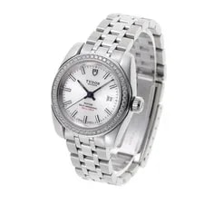 Tudor Classic Date Diamond Automatic 22020 Silver Dial Stainless Steel F/S 3