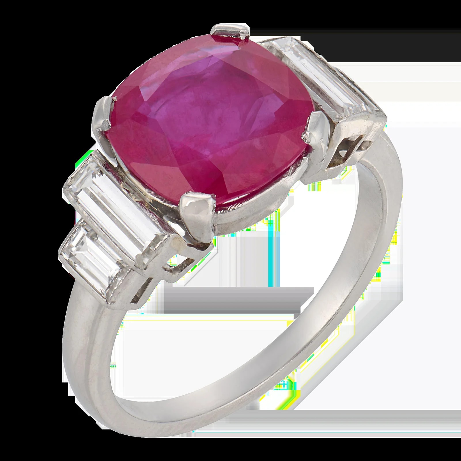 French Mid Century 3.55 Carat Burma — Jewelry — resale
