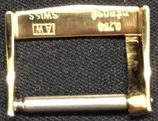Solid Yellow Gold 18Kt Patek Philippe / Vacheron From 40's Buckle 14mm 3