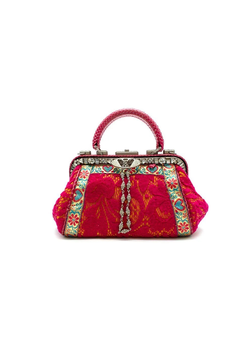 Voyage Passion — Embellished Lace and Skin — Handbag — resale