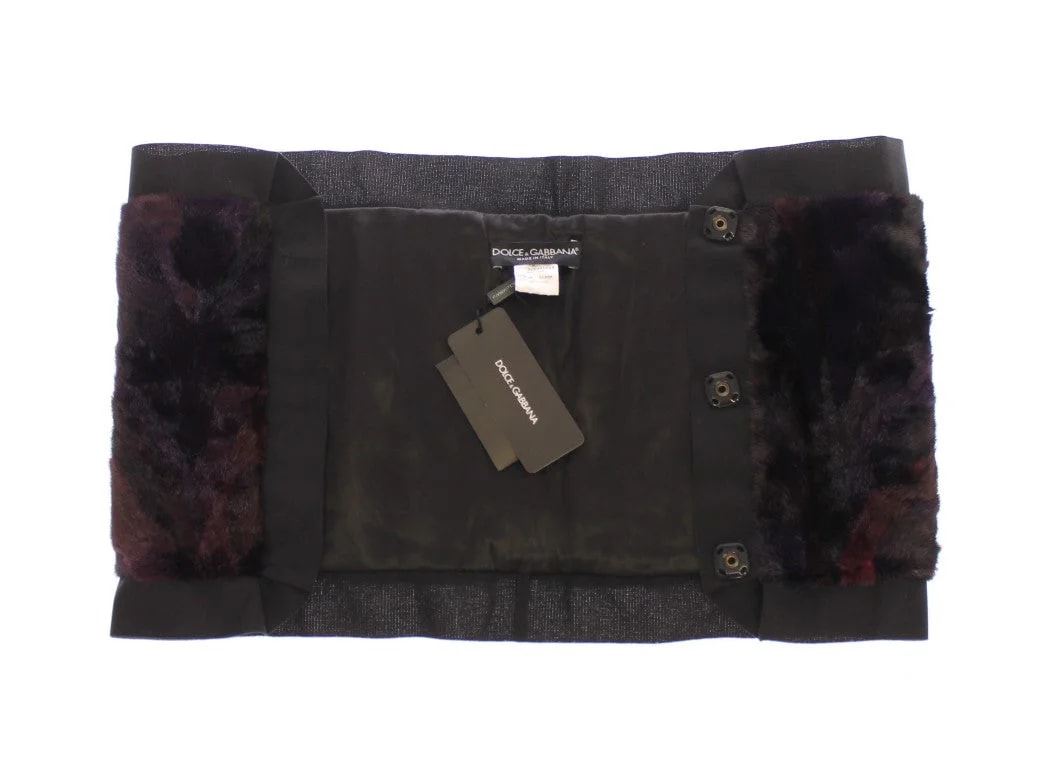 Dolce & Gabbana Mink Fur Scarf Foulard Neck Wrap 3
