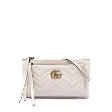 Gucci — Gucci Small GG Marmont Matelasse Double Zip Pochette — Handbag — resale