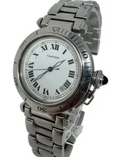 Cartier Pasha 38mm Automatic W31005H3 White Dial 2