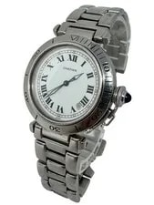 Cartier Pasha 38mm Automatic W31005H3 White Dial 4