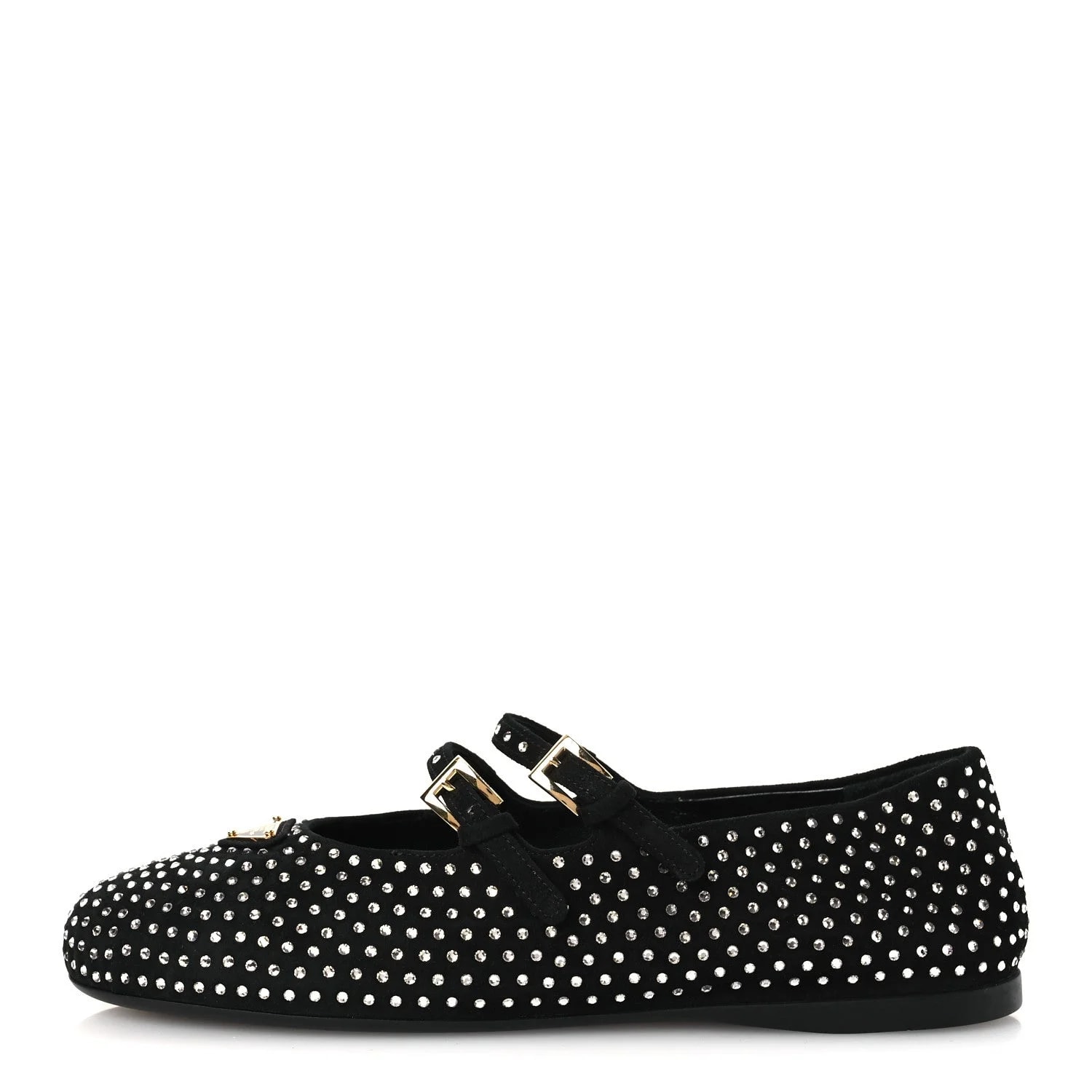 Prada — Studded Ballerina 37 — Designer Shoe — resale