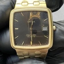 Omega Seamaster Quartz Gold Tone Two-Tone Original Bracelet Date 3