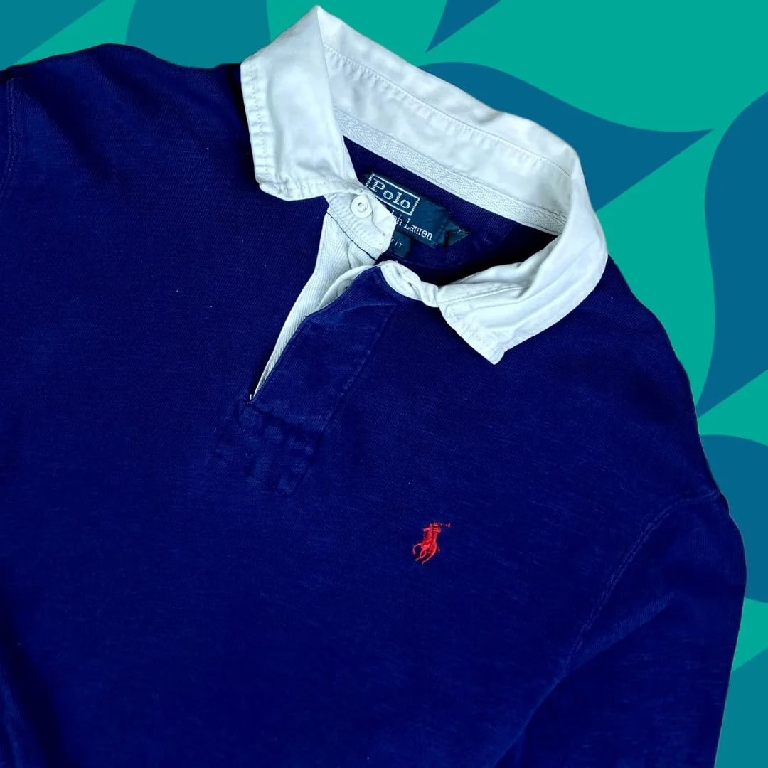 Polo Ralph Lauren — Polo Ralph Lauren Rugby Sweatshirt Size L Shirt Pullover Rugby Sweatshirt L — streetwear — resale