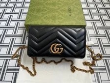 Gucci Marmont Mini Chevron GG & Chain / Strap 4