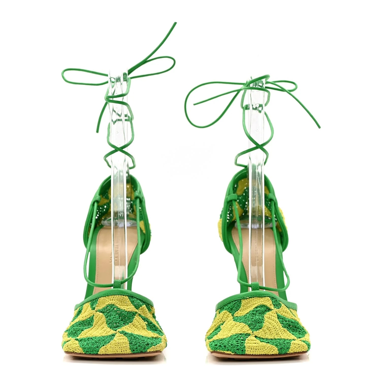 Crochet Stretch Ankle Tie 37 Kiwi Parakeet 2