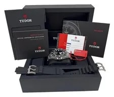 2017 Papers Tudor Pelagos Black Titanium 42mm Rubber 25600TN Dive Date BOX 2