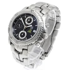 Tag Heuer — TAG Heuer Link Ayrton Senna CT5114 41mm SS Black Dial Automatic #C585 — Watch — resale