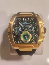 Case — Ralph Christian Intrepid Sport Gold Case Black Rubber Strap — Watch — resale