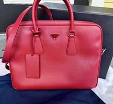 Prada Work Briefcase Laptop Authentic Excellent 2