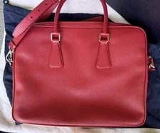 Prada Work Briefcase Laptop Authentic Excellent 3