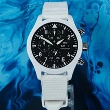 IWC — IWC Pilot Top Gun 'Lake Tahoe' White Ceramic Chronograph IW389105 2024 B&P — Watch — resale