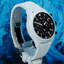 IWC Pilot Top Gun 'Lake Tahoe' White Ceramic Chronograph IW389105 2024 B&P 3